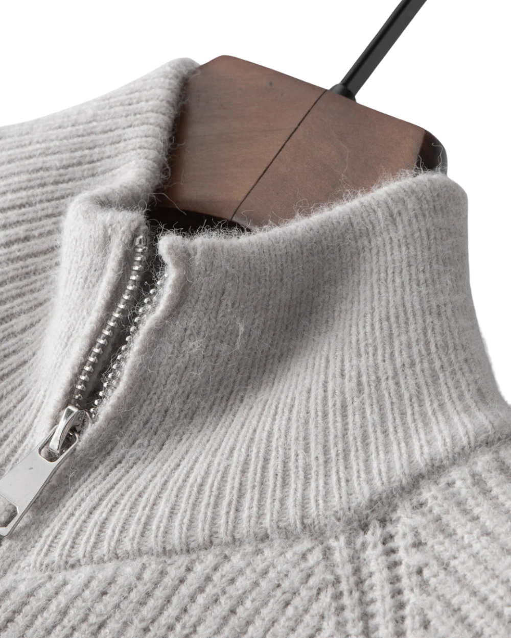 Four Seasons Merino Wool Zipped Cardigan