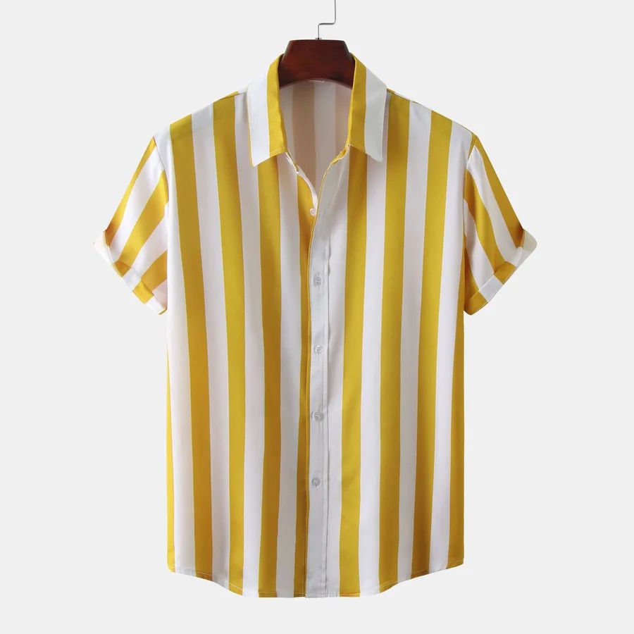 Breathable Striped Summer Shirt