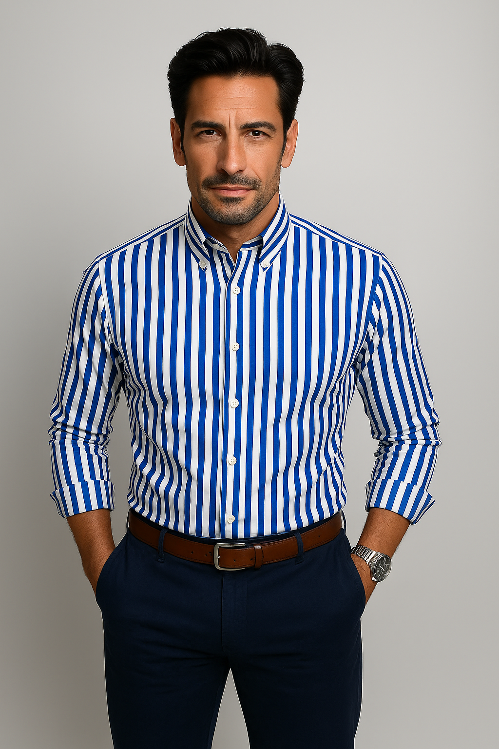 Givalli - Elegant Shirt with Stripes