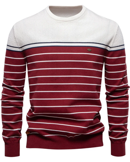 Men's Sweater With Stripe Design