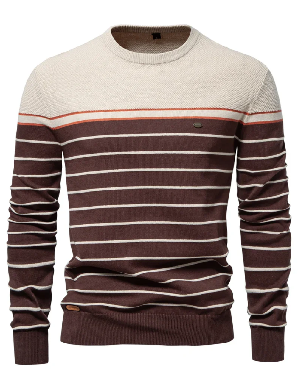 Men's Sweater With Stripe Design