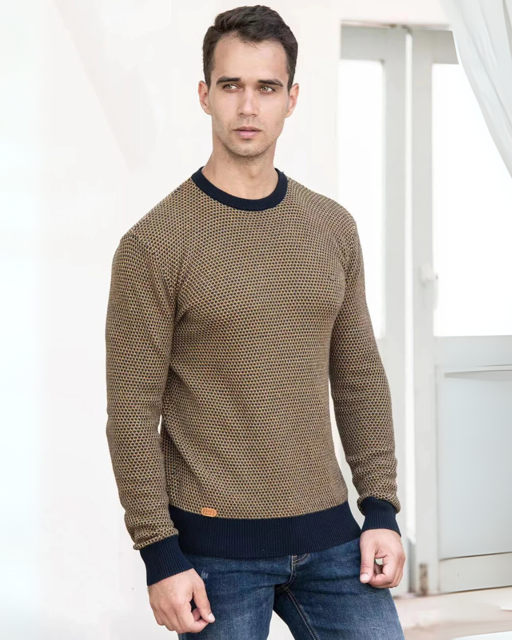 Men's Chequered Sweater