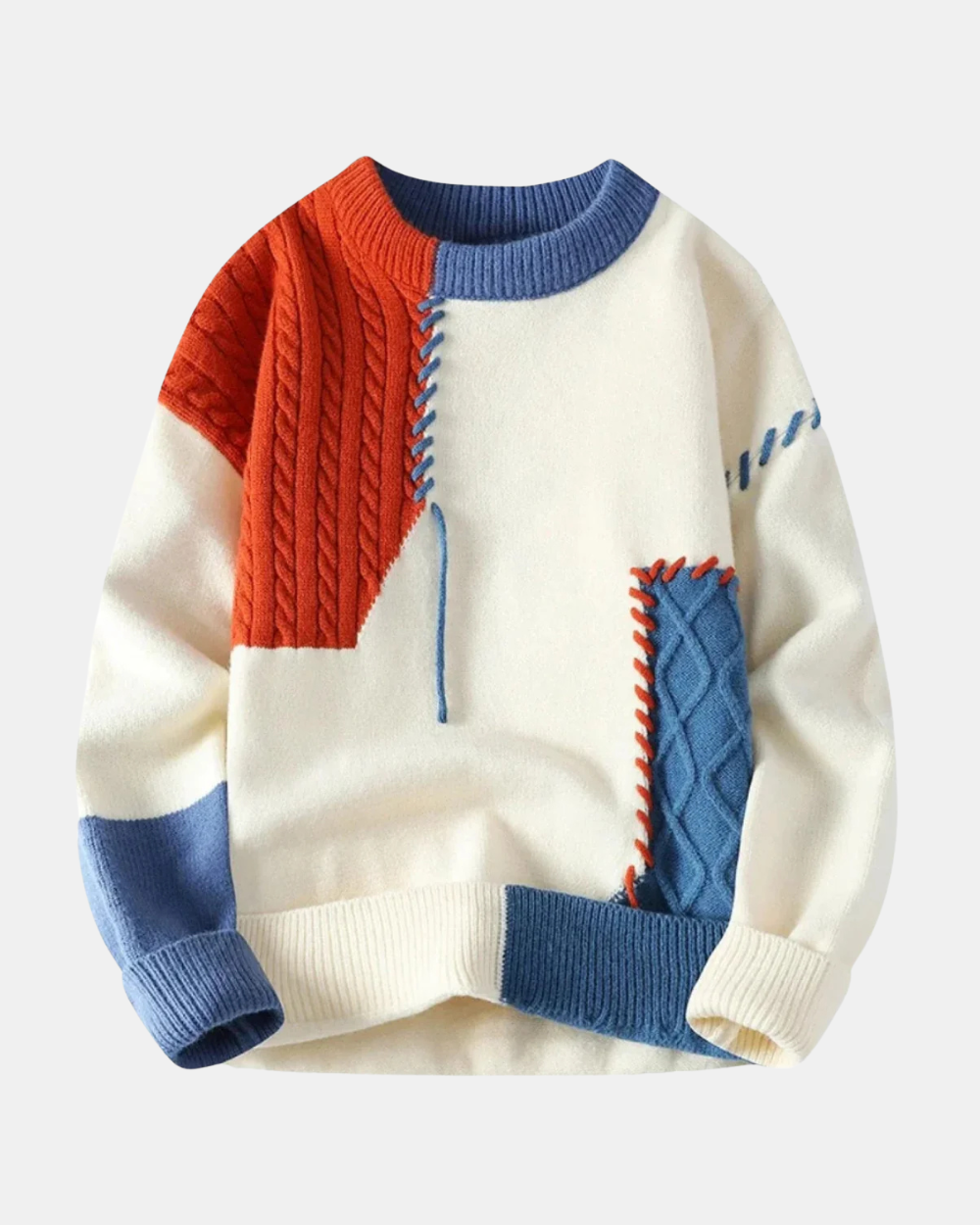 Amadeo Patchwork Pullover