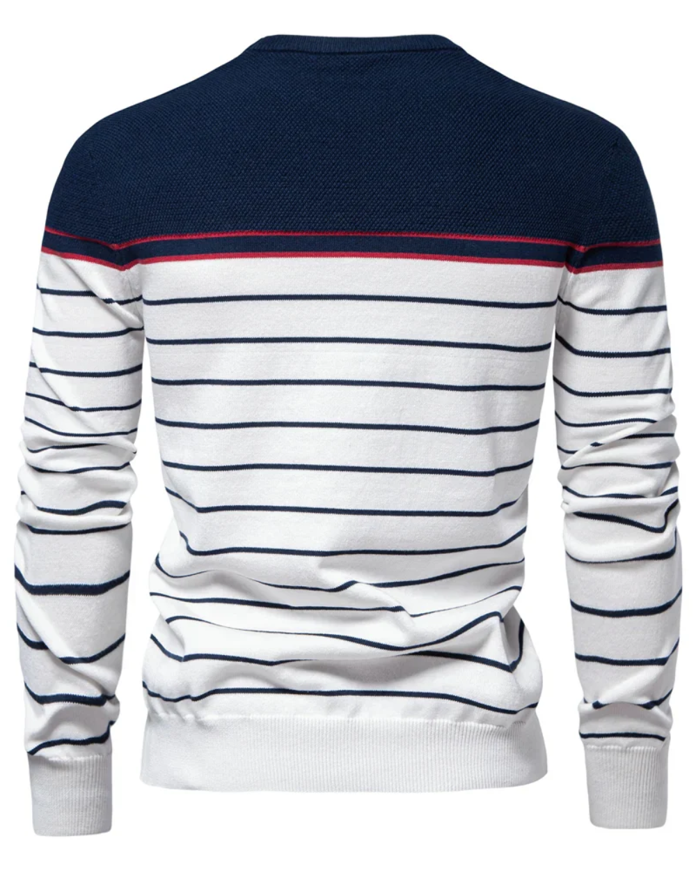 Men's Sweater With Stripe Design