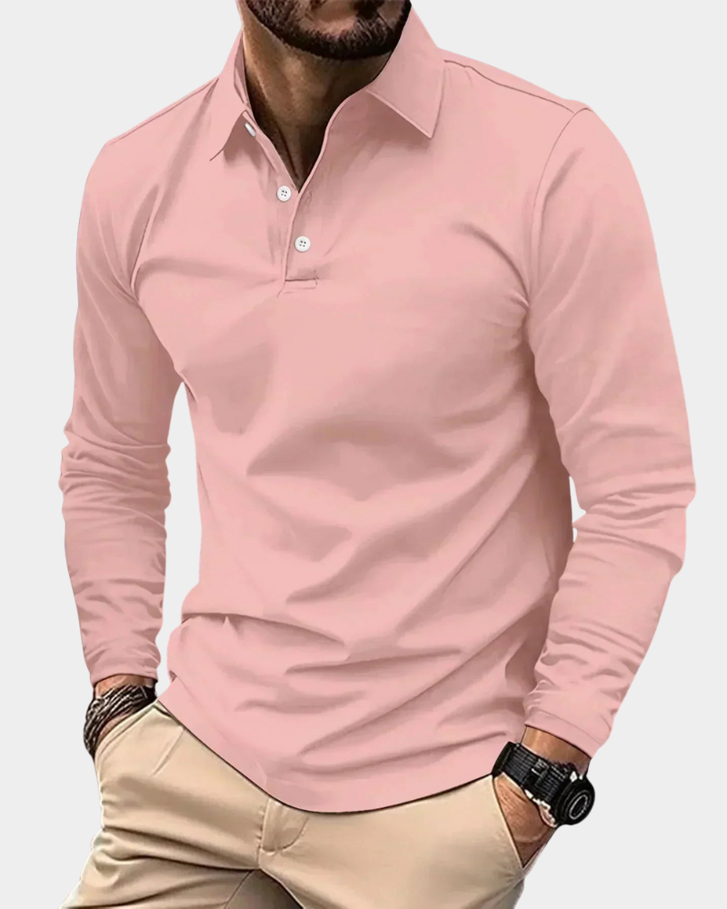 Modern Fit Long-Sleeve Polo