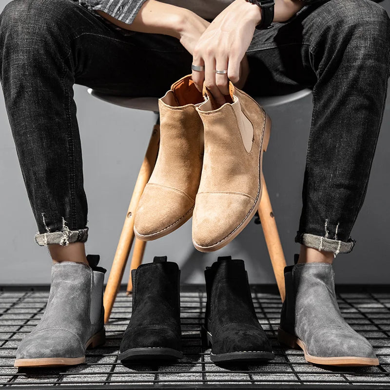 Elegant Suede Ankle Boots