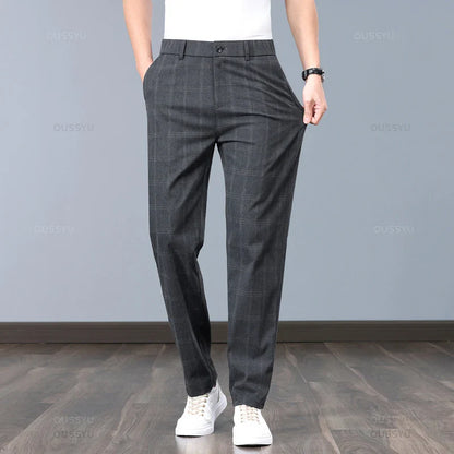 Plaid Stretch Pants