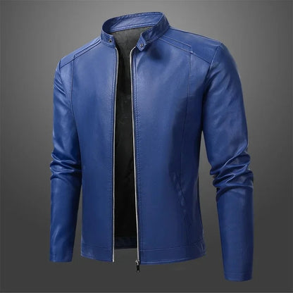 Elegant Men's Biker Leather Jacket