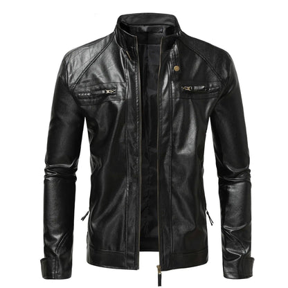 Elegant Men's Leather Jacket